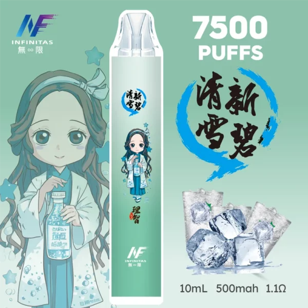 INF無限-×-鬼滅之刃聯名-一次性霧化桿-7500口-清新雪碧口味 INF無限 × 鬼滅之刃聯名 一次性霧化桿 7500口-清新雪碧口味